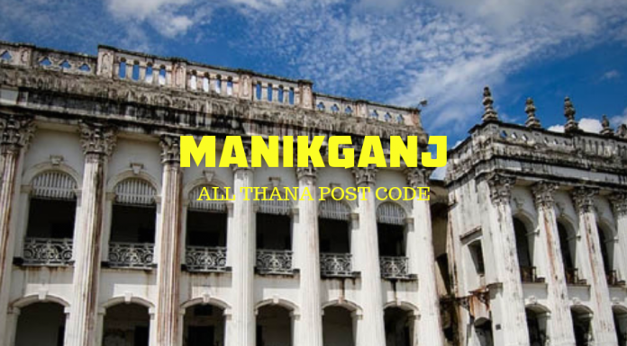 Manikganj District – All Thana or Upazila Postcode or Zip Code