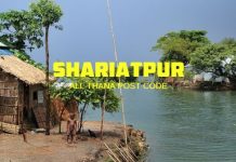 Shariatpur District – All Thana or Upazila Postcode or Zip Code