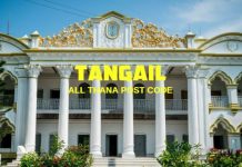 Tangail District – All Thana or Upazila Postcode or Zip Code