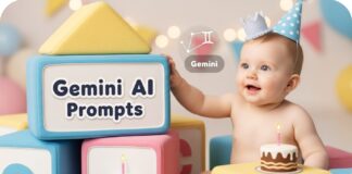 Gemini AI Prompts for Baby Birthday Photos